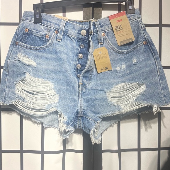 Levi's Pants - Levi's 501 Distressed Jean Shorts-NWT!